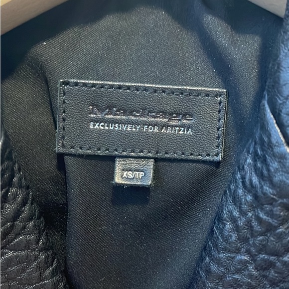 Like new Mackage Selene oversize biker leather jacket size XS - Picture 6 of 7